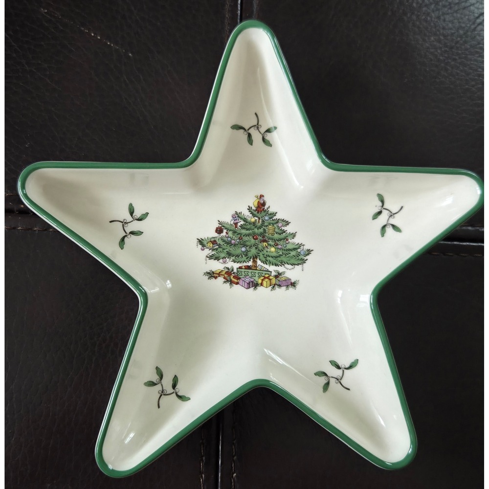 Spode Christmas Tree 6 Inch Star Dish S3324-A1 Made in England New in Box